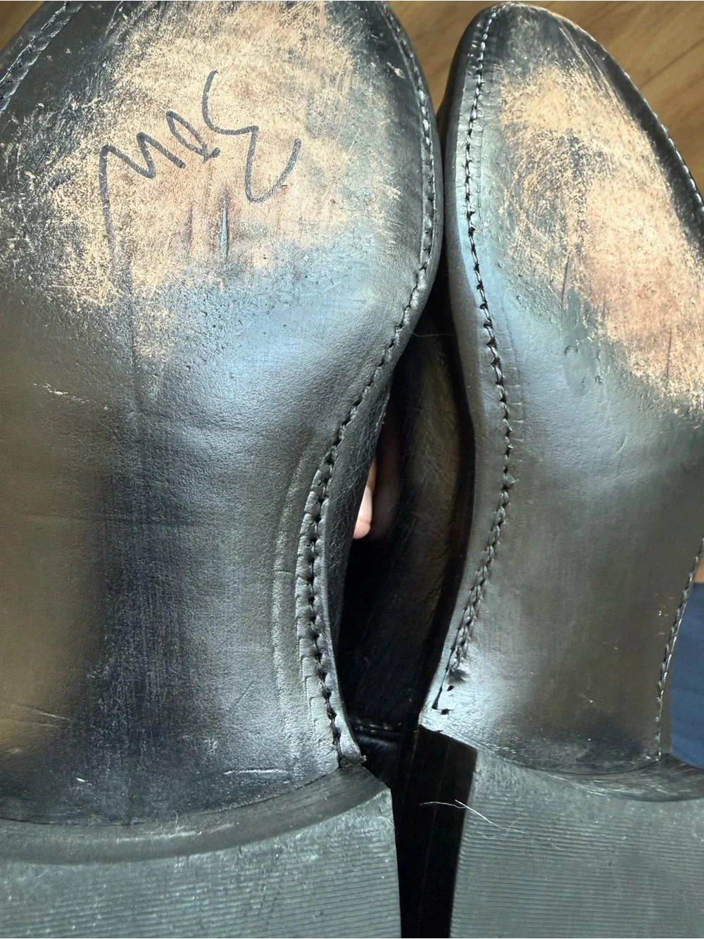 Vintage Larry Mahan Smooth Ostrich Roper Boots Mens Size 9.5 D Western Cowboy